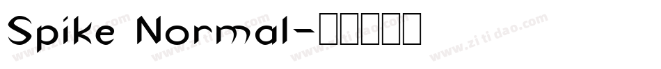 Spike Normal字体转换